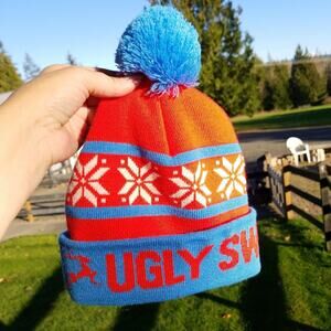 New Ugly Sweater Run Christmas Holiday beanie Hat